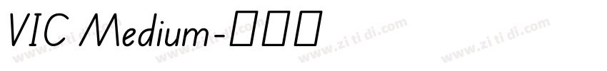 VIC Medium字体转换